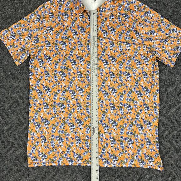 1764 Polo Shirt Men’s Large Floral Hawaiian Print Golf Performance - Picture 3 of 6